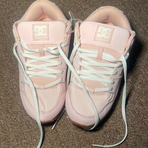 DC baby pink skater shoes for women